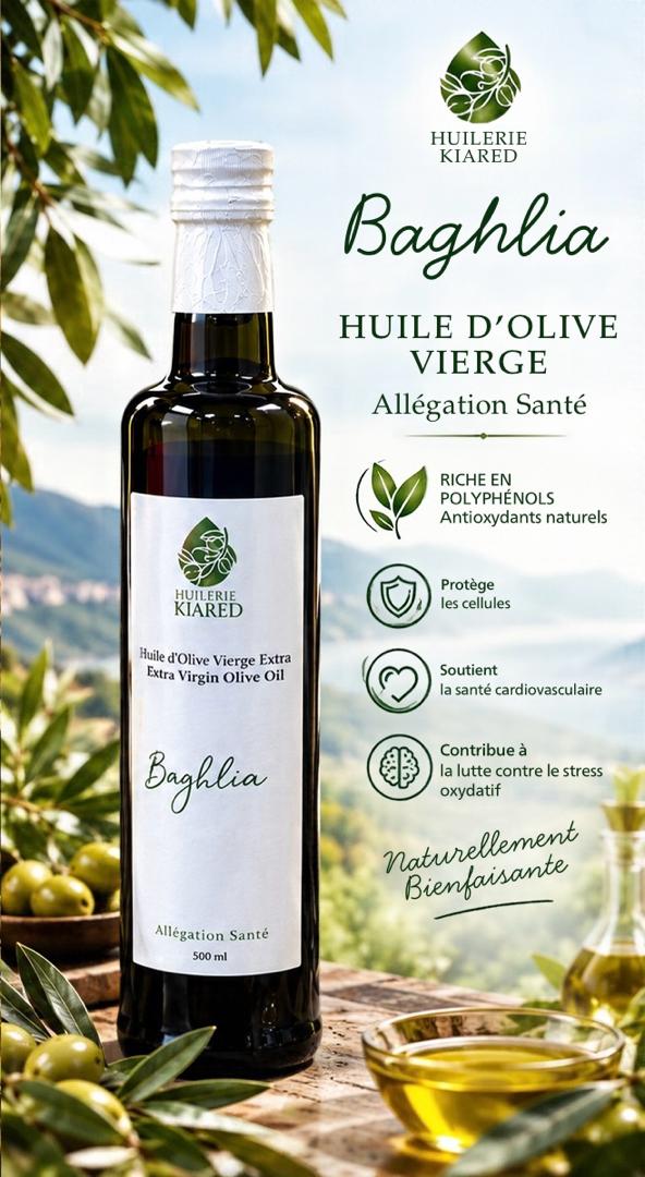Huile d’olive Baghlia Bienfait & Santé - 50cl